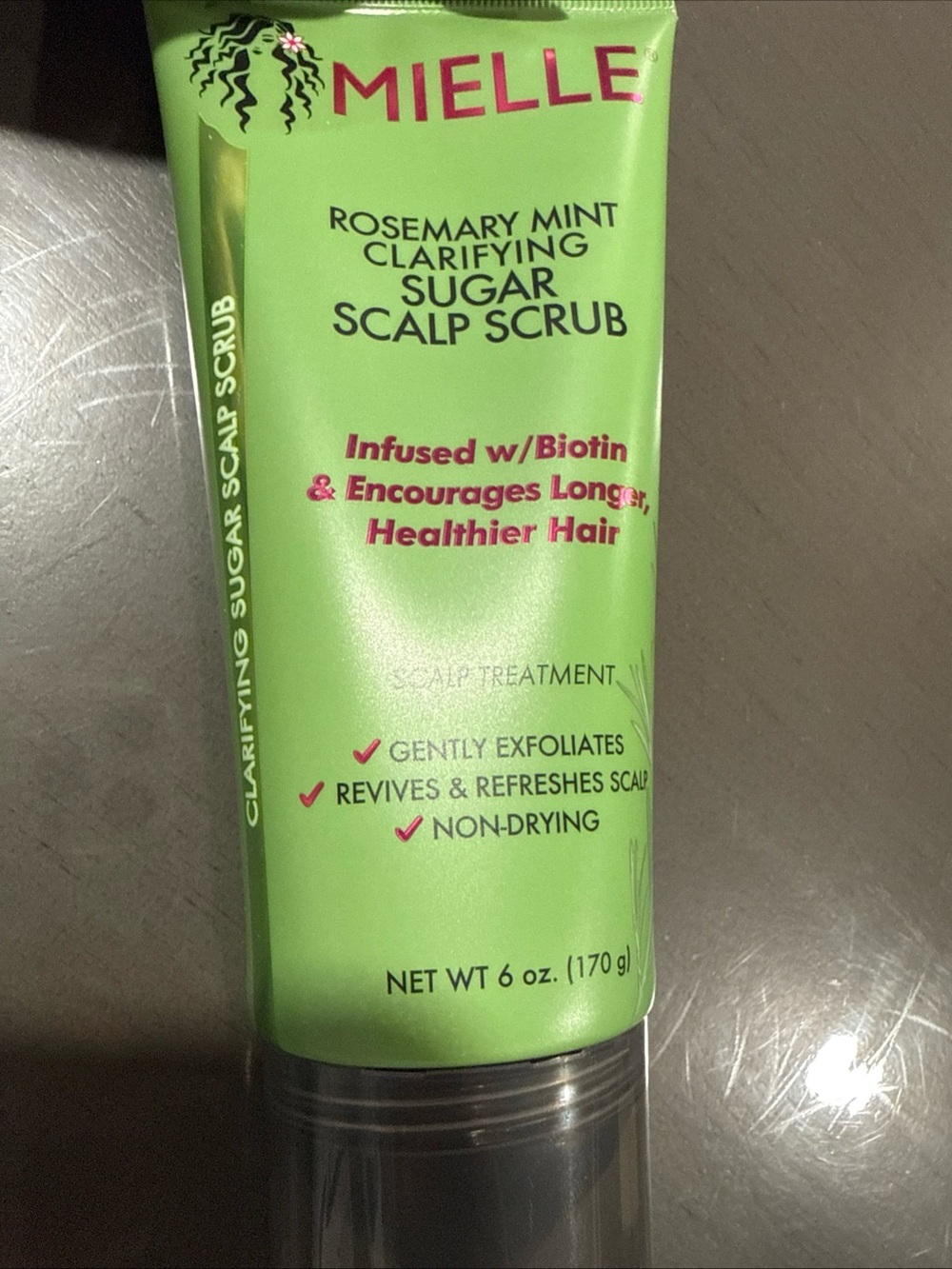 Mielle Rosemary Mint Clarifying Sugar Scalp Scrub - Green 6 oz/ 170g